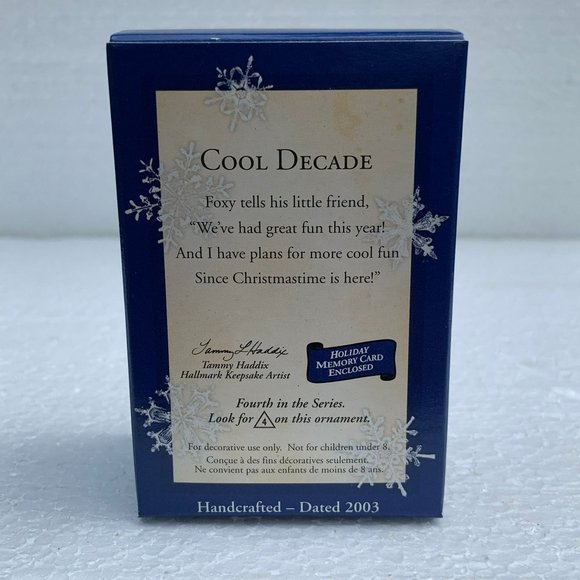 Cool Decade Fox Hallmark Keepsake Christmas Tree Ornament - 2003 - Picture 8 of 9